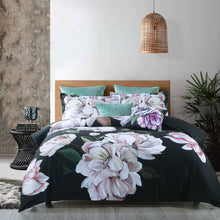 Load image into Gallery viewer, Tazanna Quilt Cover Set - Black
