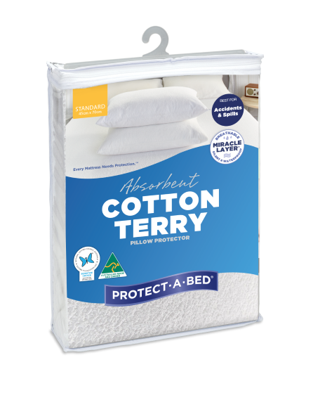 Protect-A-Bed Cotton Terry Pillow Protector – Sleepdoctor Caroline Springs