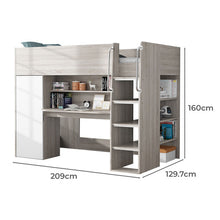 Load image into Gallery viewer, Horizon Loft Bed with Shelves - King Single

