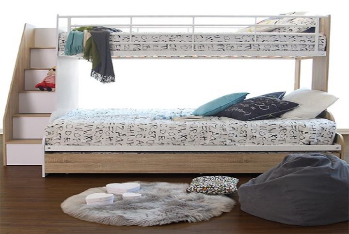 Levin Single over Double Bunk Bed with Trundle