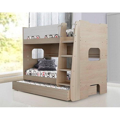 Sidney Trio Bunk with Shelves